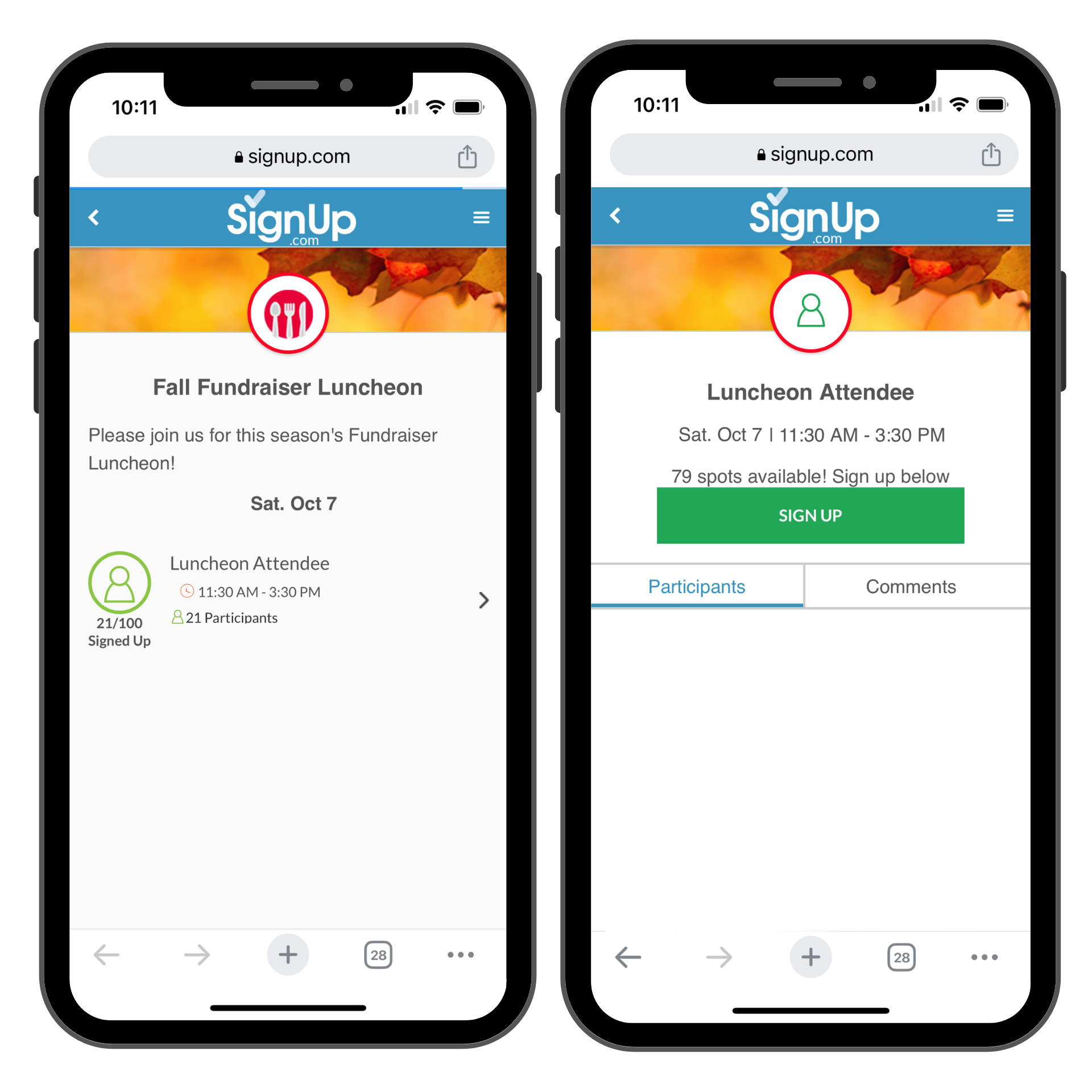 Fall Fundraiser Luncheon SignUp