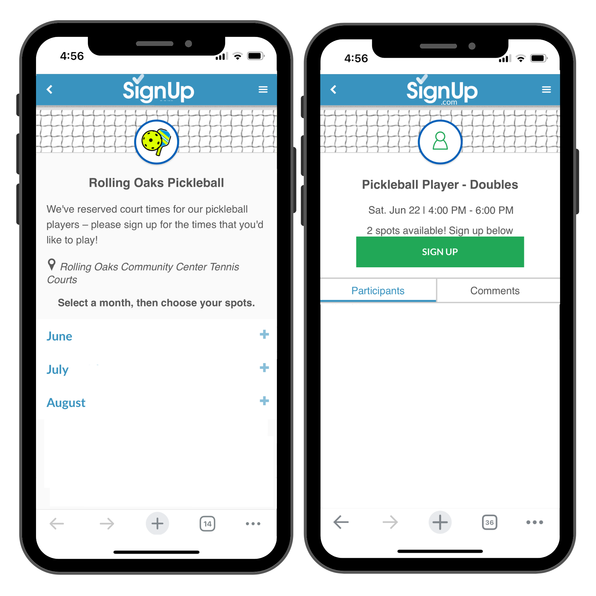 Pickleball SignUp