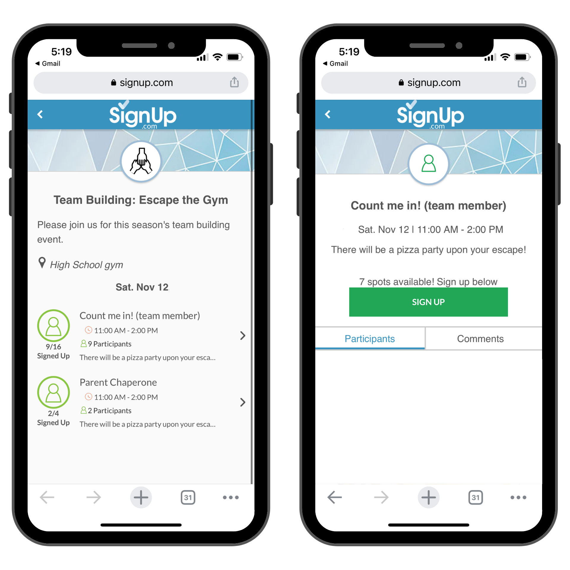 Team Building Escape Room SignUp