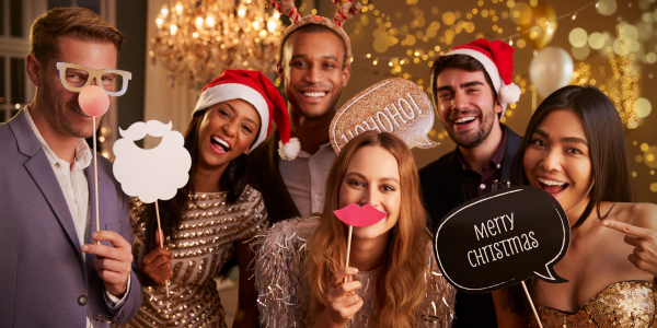 Christmas Party photo booth with props