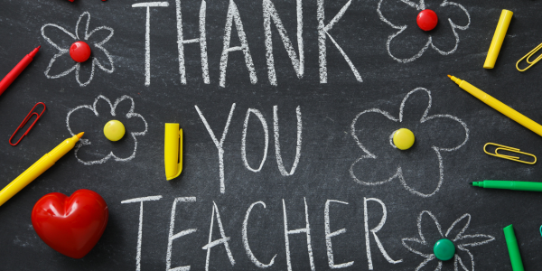 thank you teacher chalkboard for teacher appreciation 2025