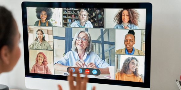 virtual ideas for back to school night - teacher hosting a virtual meeting