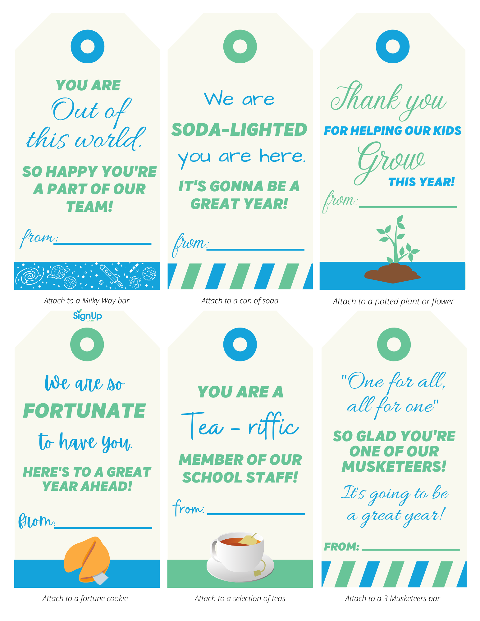 school staff appreciation notes