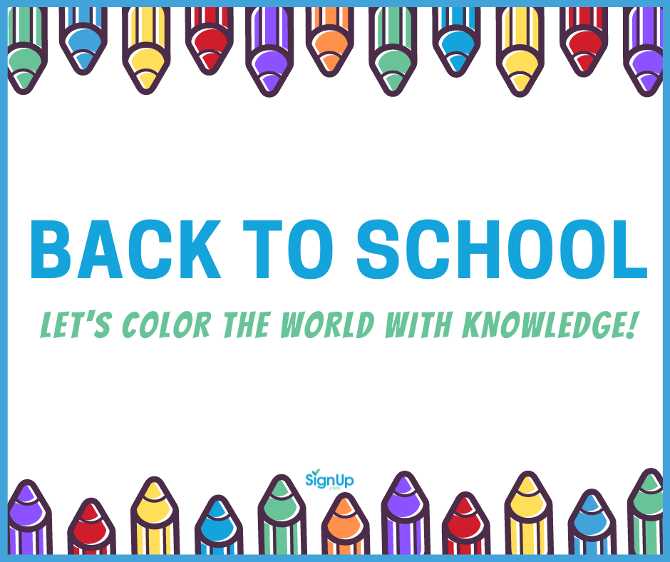 Back to School - color the world with knowledge
