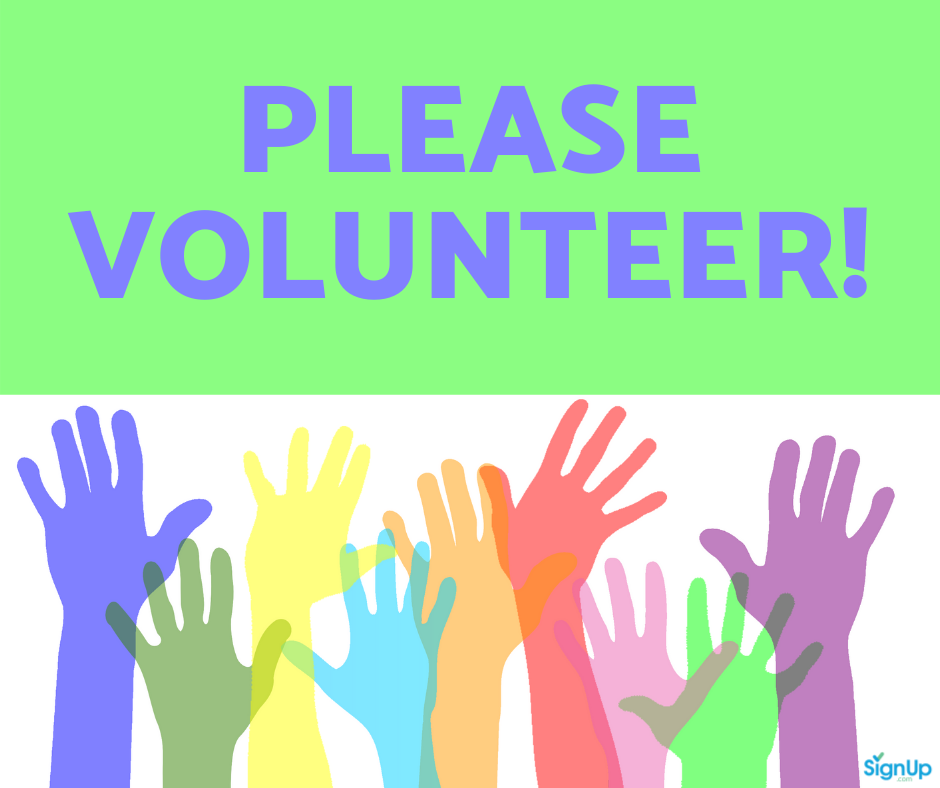 Please Volunteer social graphic