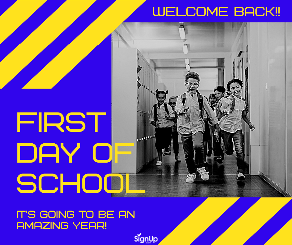 First Day of School Excitement