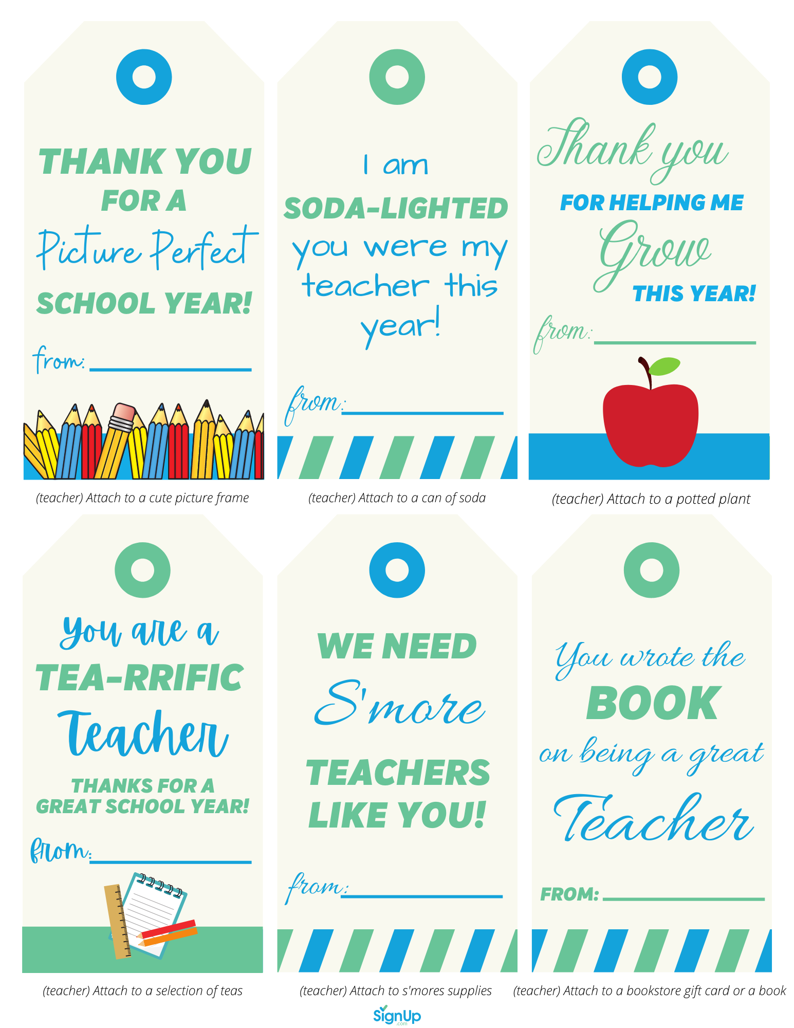 End-of-school thank you notes for teachers