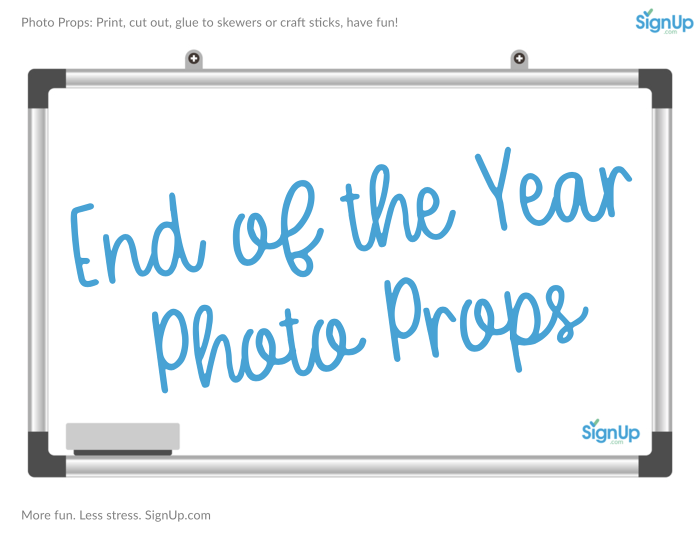 End of the Year Photo Props