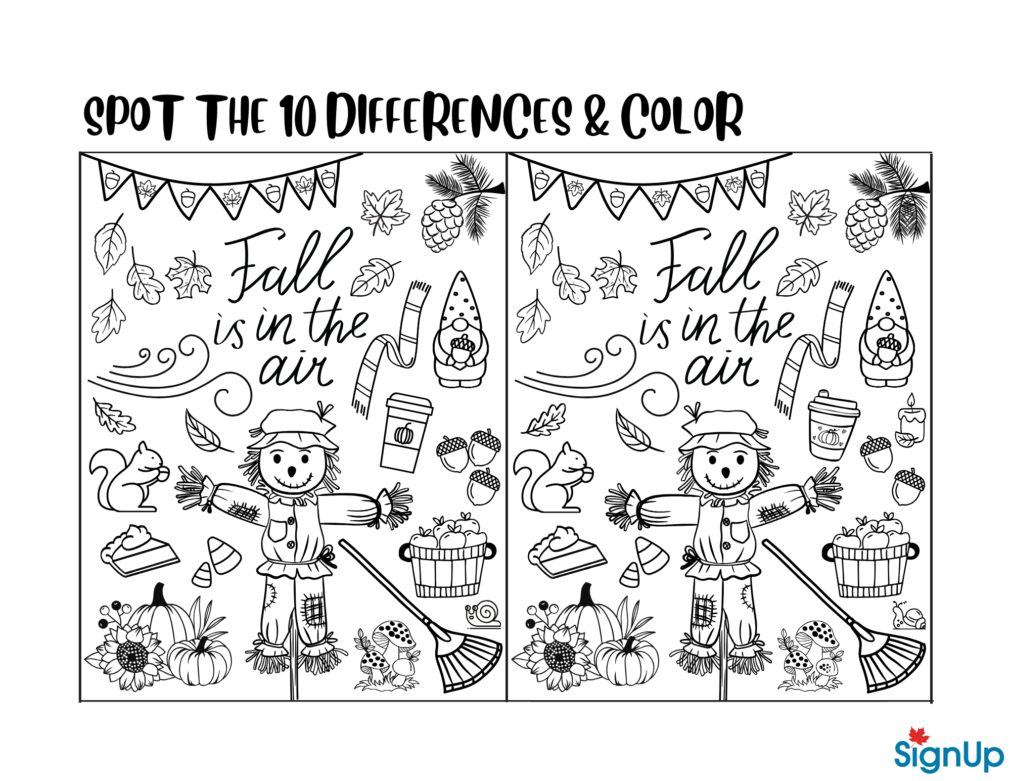 Fall Activity - Spot the Differences