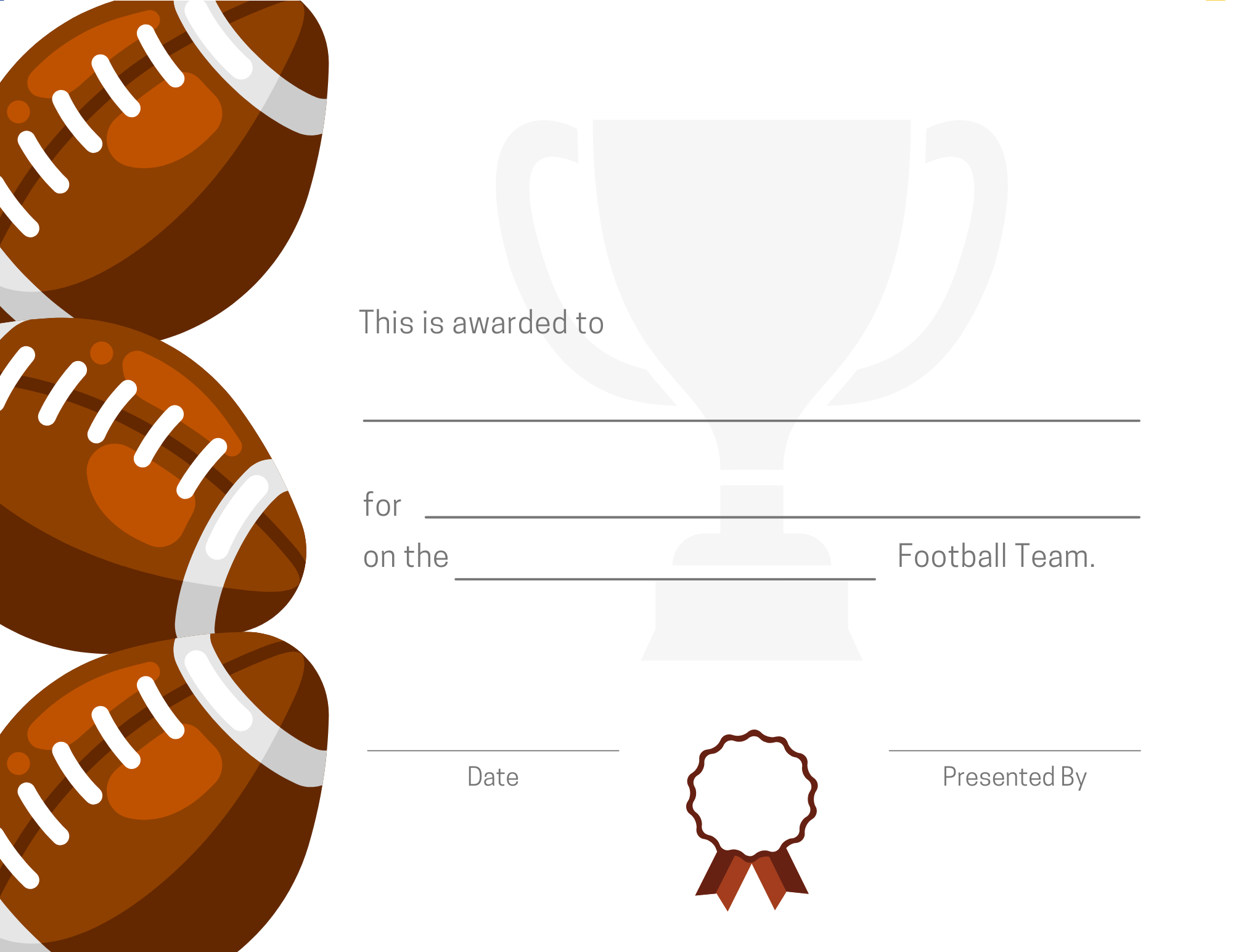 football certificate