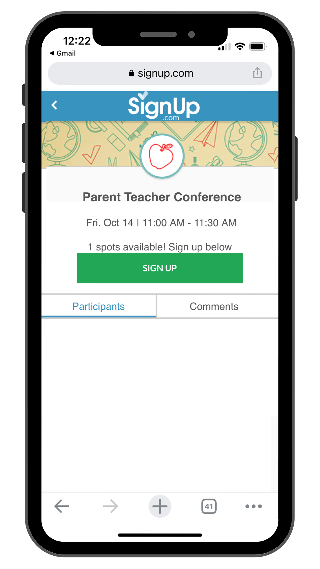 Parent Teacher Conference SignUp